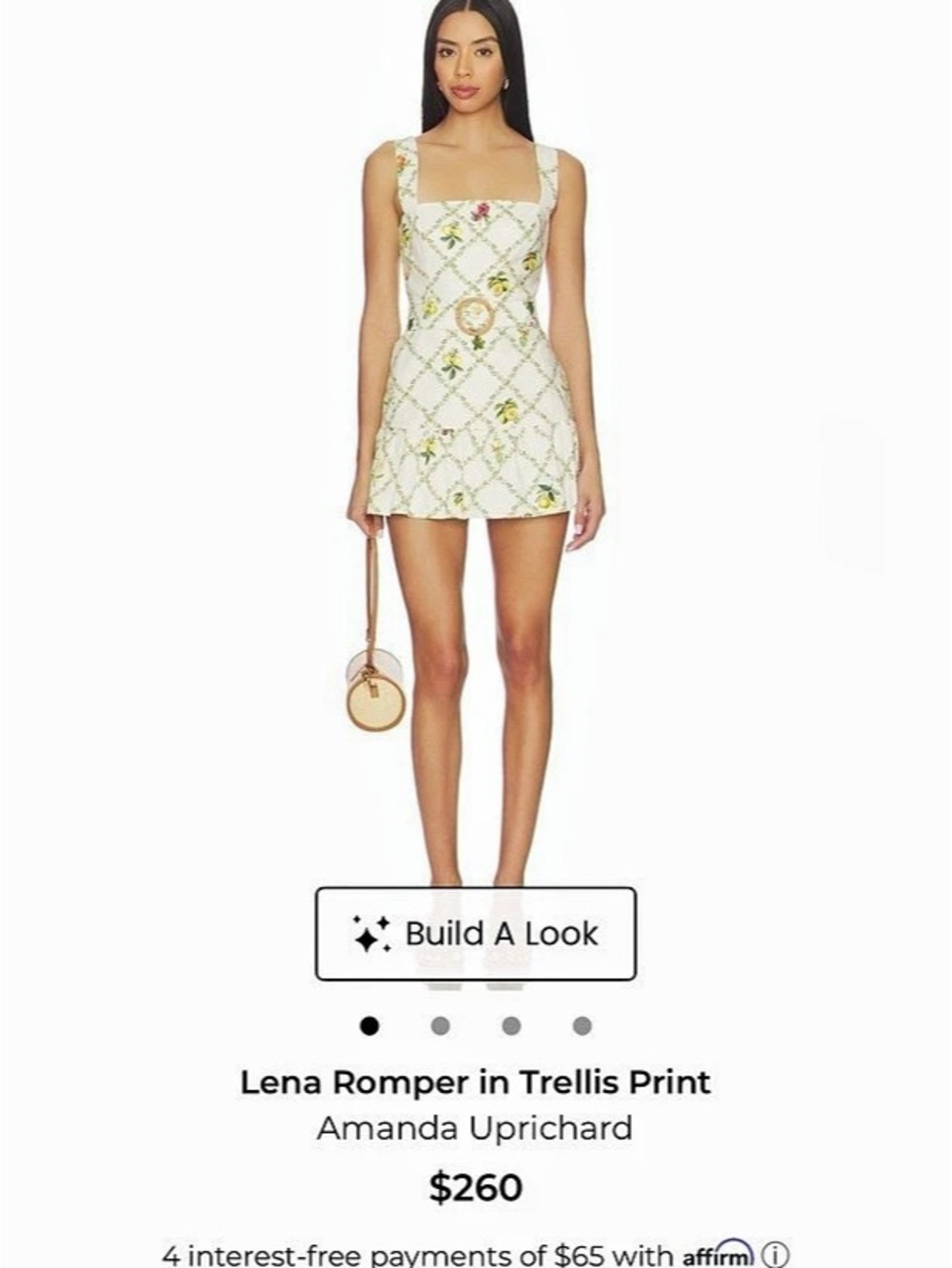 Amanda Uprichard Lena Romper Floral Print Mini Dress nwt. Xs or 2